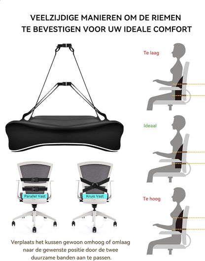 Ergonomische Lendenwirbelstütze für schmerzfreies Sitzen
