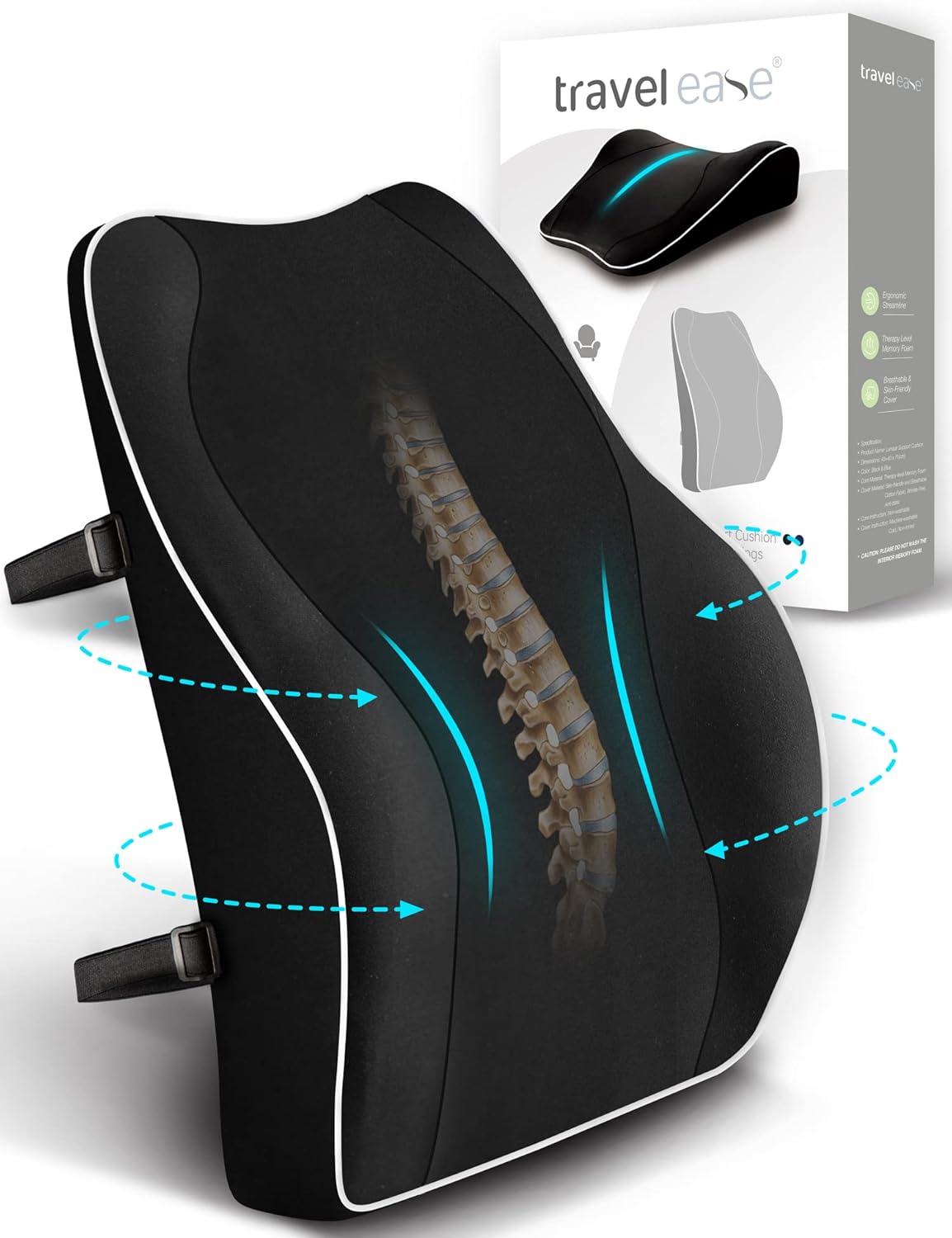 Ergonomische Lendenwirbelstütze für schmerzfreies Sitzen