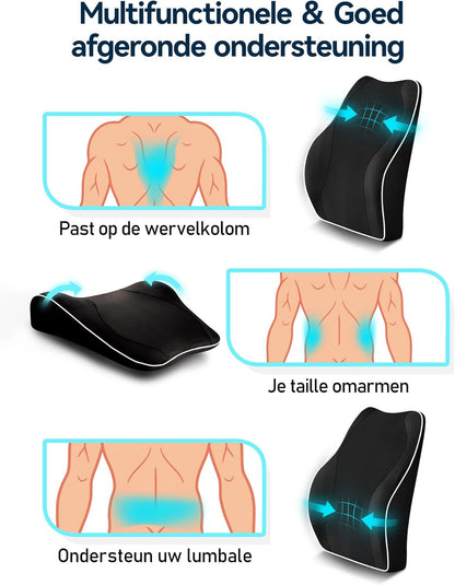 Ergonomische Lendenwirbelstütze für schmerzfreies Sitzen